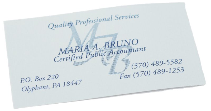 M.A.Bruno Business Card